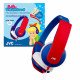 JVC Tinyphones Headphones for Children / Kids with Volume Limiter HA-KD5 - Red and Blue