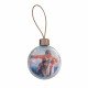 DIY Christmas Bauble Clear With Rose Gold Top and Rose Gold Hanging String
