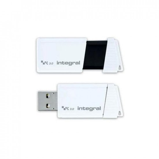 Integral 128GB Turbo USB 3.0 Flash Drive - White - 400MB/s