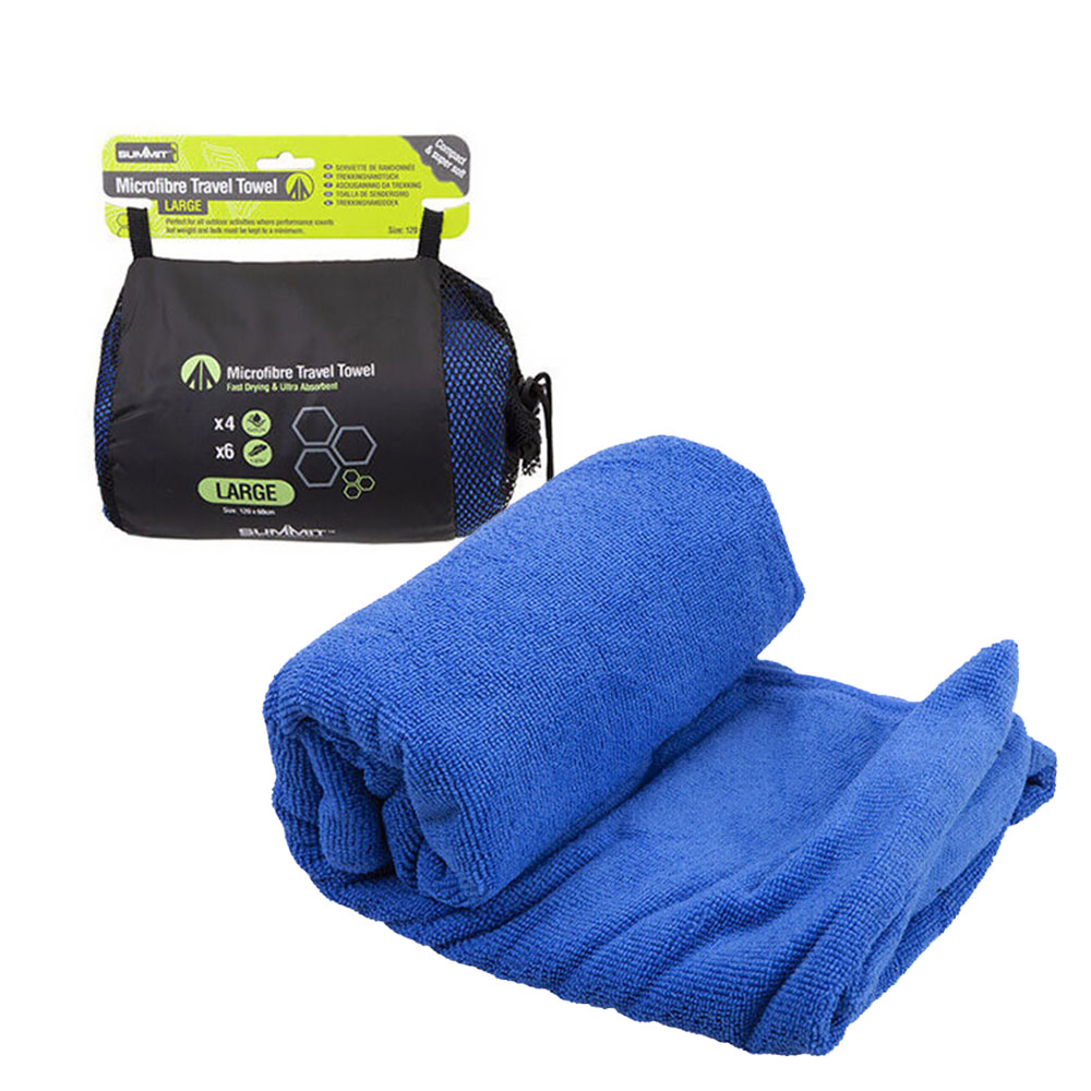 Click to view product details and reviews for Summit Micro Fibre Towel With Carry Bag 120cm X 60cm 300gsm.