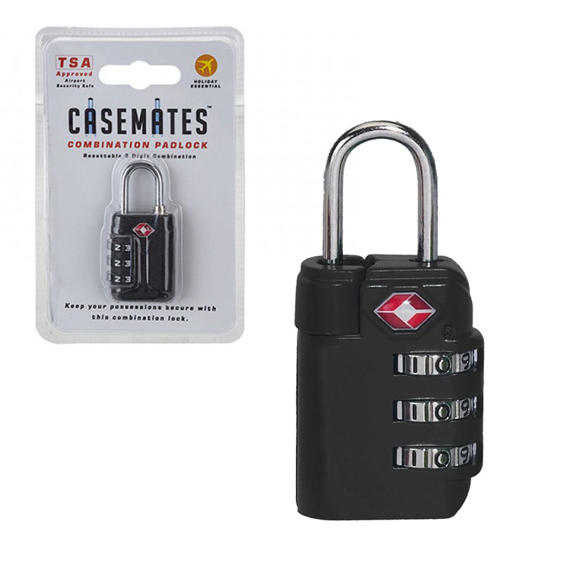 Click to view product details and reviews for Casemates Tsa Approved Luggage Locks 3 Digit Padlock Black.