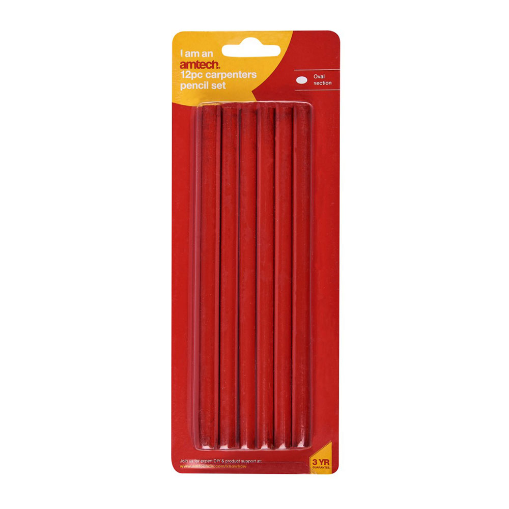 Click to view product details and reviews for Amtech 12 Piece Carpenters Pencil Set.