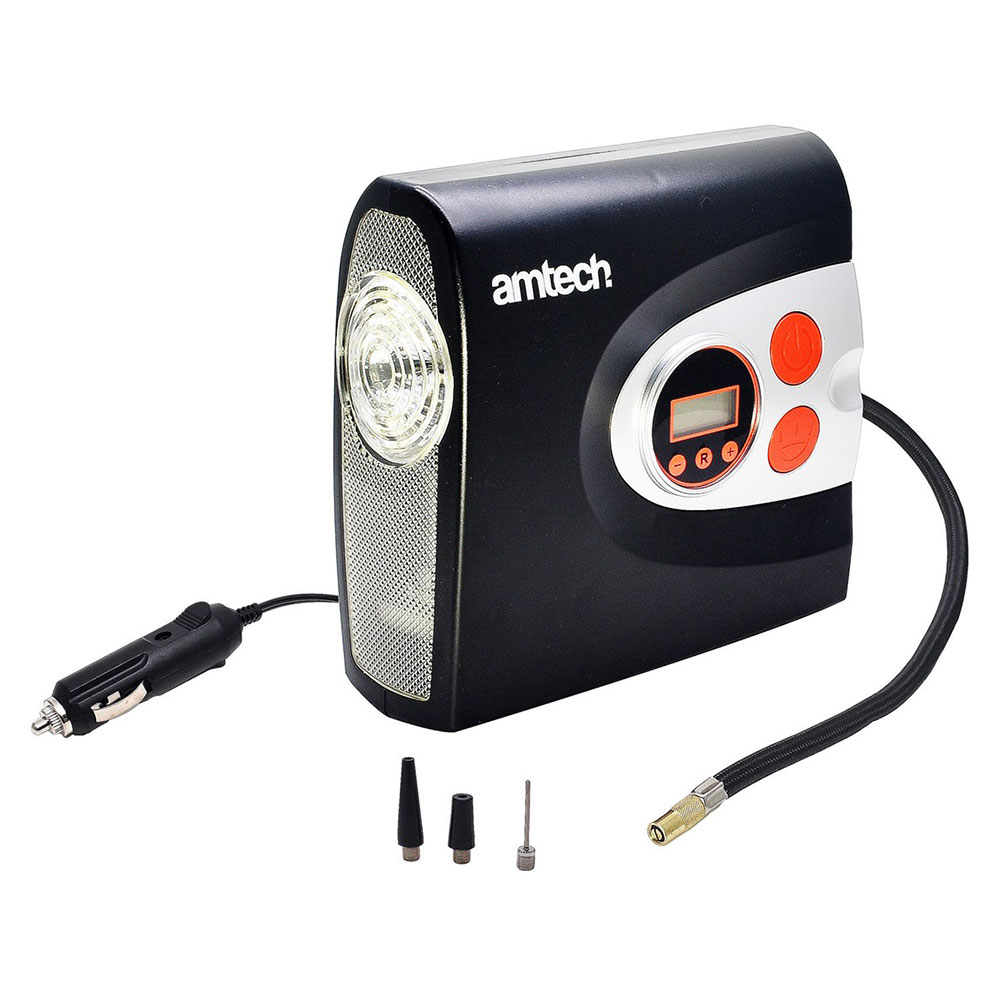 Click to view product details and reviews for Amtech 12v Air Compressor Tyre Pump With Led Light.