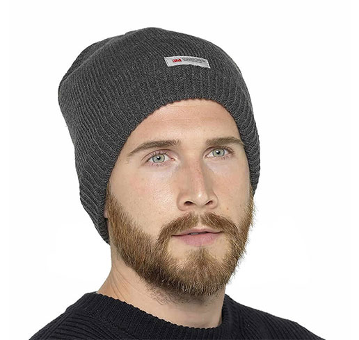 3m Thinsulate Superwarm Windproof And Waterproof Beanie Hat Grey L Xl