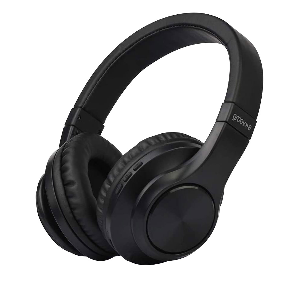 Groov E Rhythm Wireless Bluetooth Stereo Headphones Black