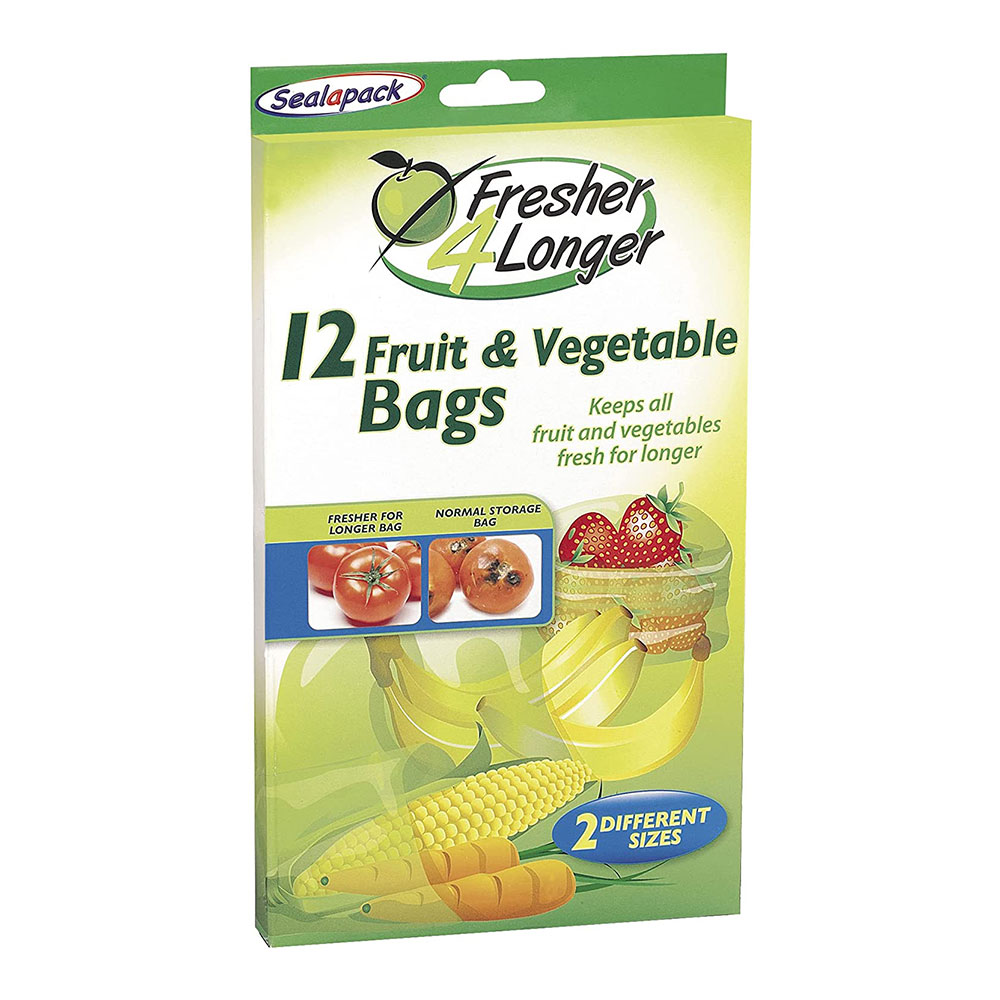 Sealapack Fresher 4 Longer Fruit & Vegtable Bags x12 pack