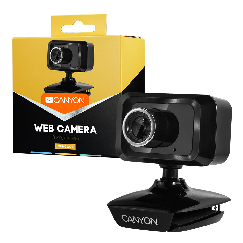 Canyon 13mp Usb Webcam With Integrated Microphone Black