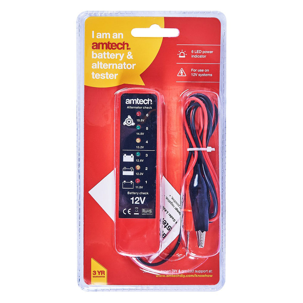 Click to view product details and reviews for Amtech 12v Battery And Alternator Tester.