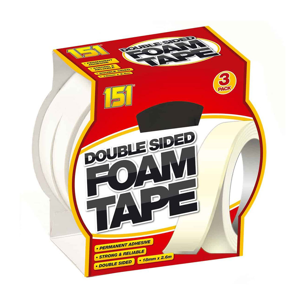 Click to view product details and reviews for 151 Adhesives Double Sided Foam Tape 3 Pack.