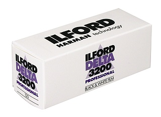 Ilford Delta Professional 3200 ASA Medium Format 120 Roll Film - Black and White Print Film