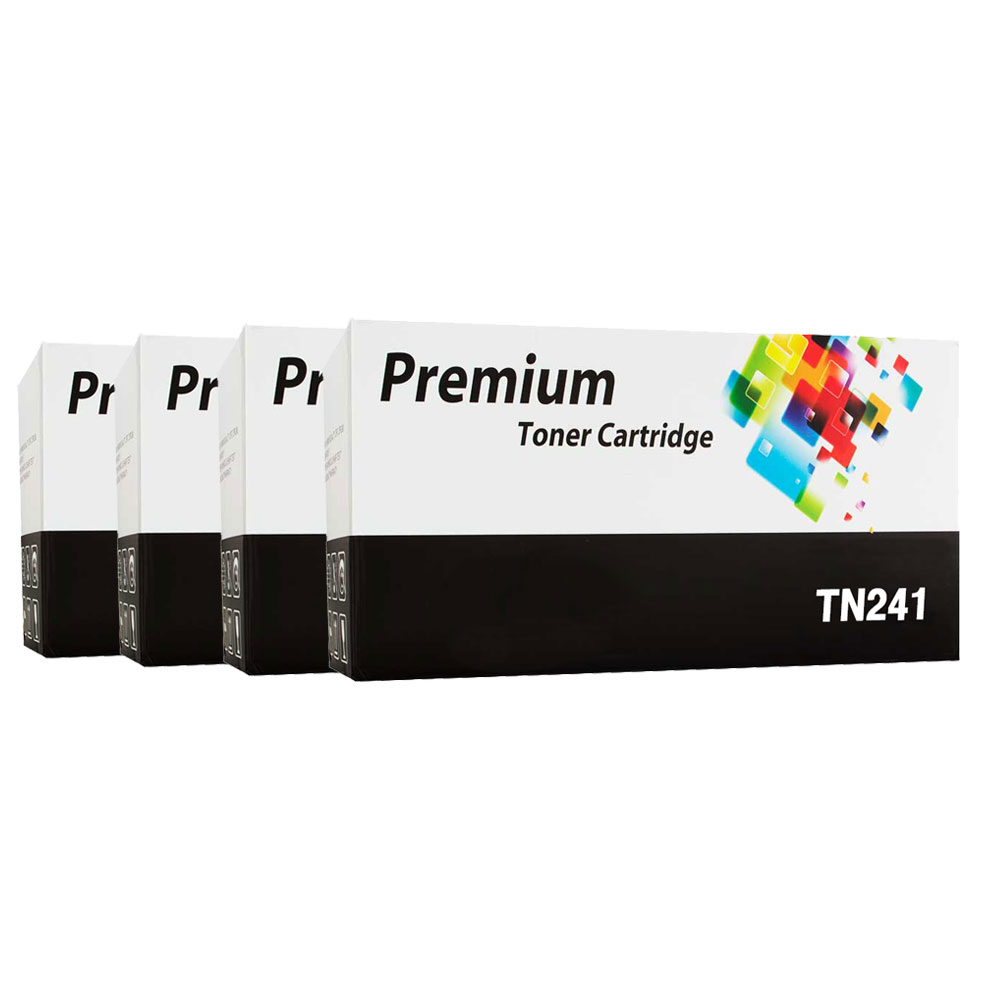 7dayshop Non-OEM TN241 & TN245 B,C,M,Y Toner Cartridge Multipack for Brother HL-3140 HL-3150