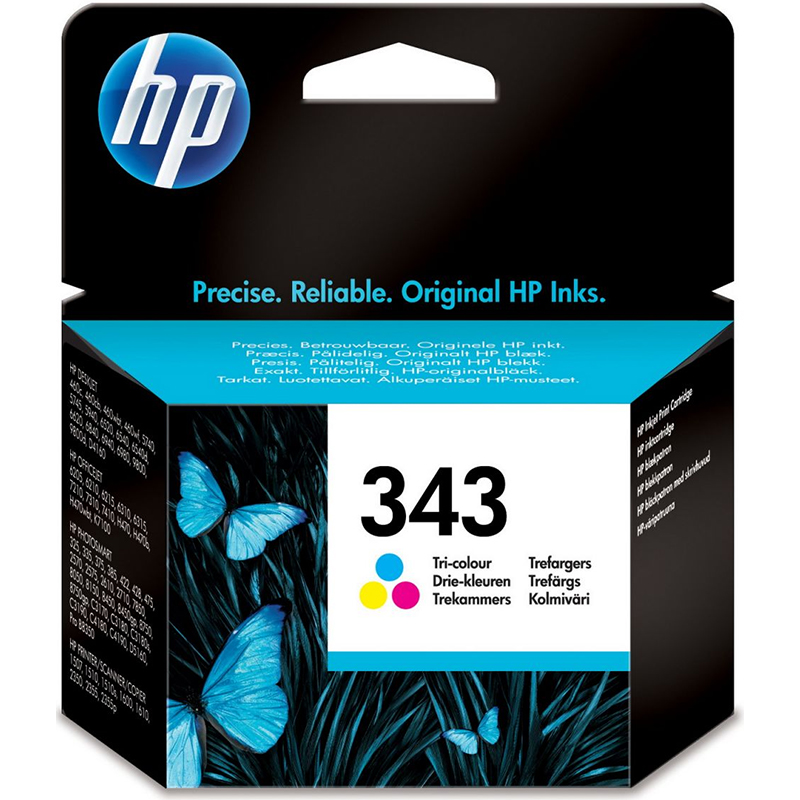 HP Original 343 Tri-Colour Ink Cartridge (C8766EE)