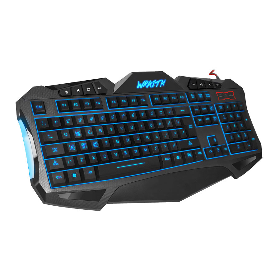 Sumvision WRAITH 7 Colour LED USB Gaming Keyboard FOR PC Gamers Windows Mac