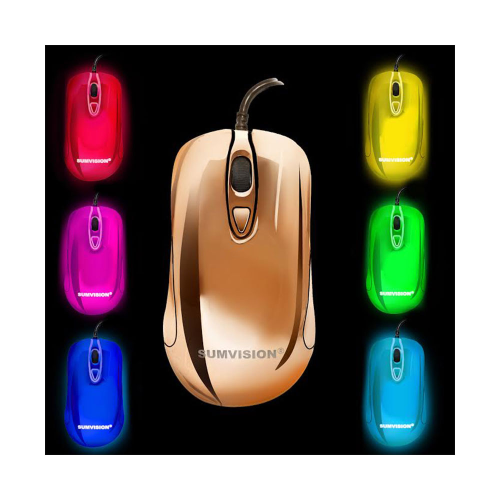 Sumvision Plasma 6 LED Full Body Colour 4000 DPI USB Avago Optical USB Gaming Mouse