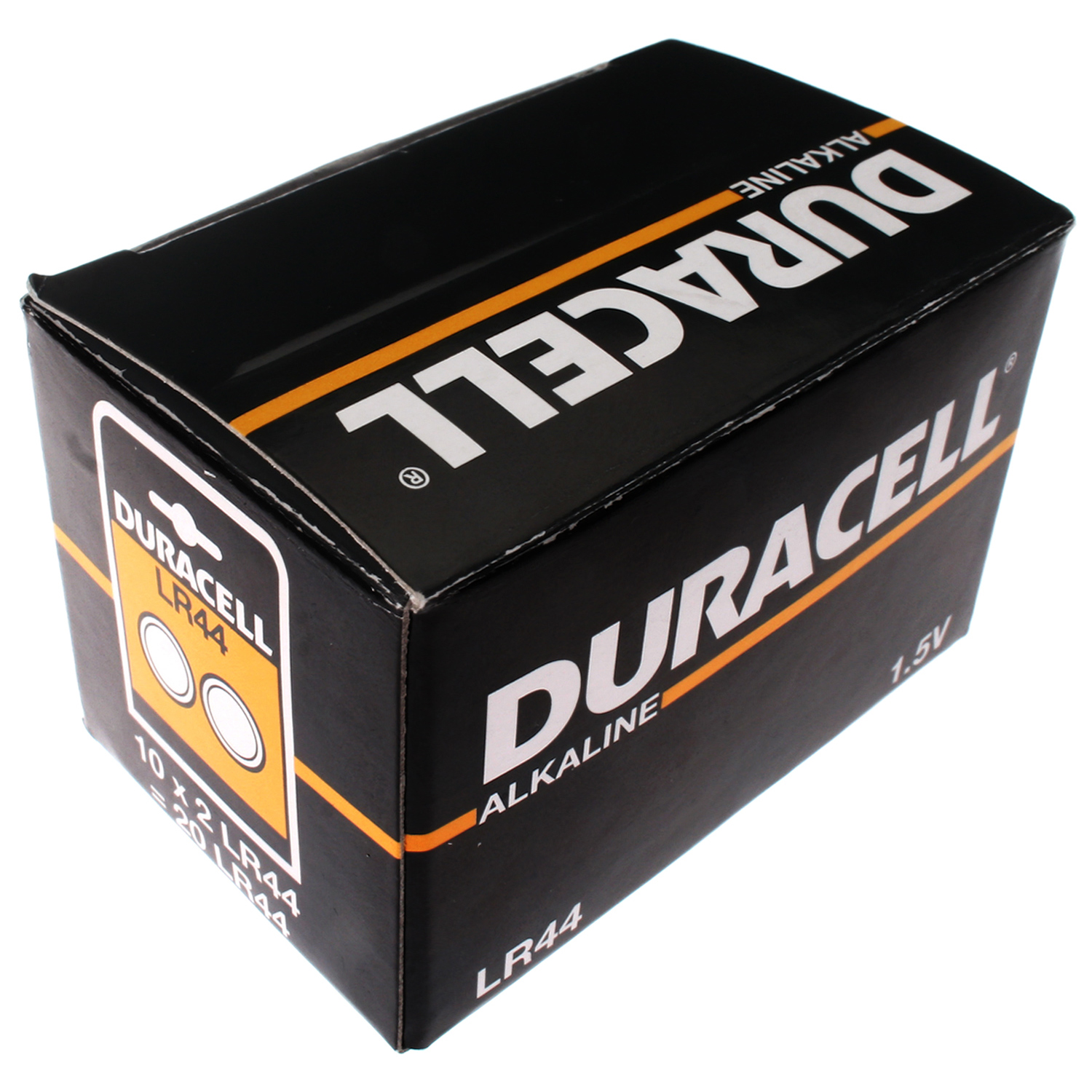 Duracell LR44 Alkaline Button Cell Batteries - 20 Batteries