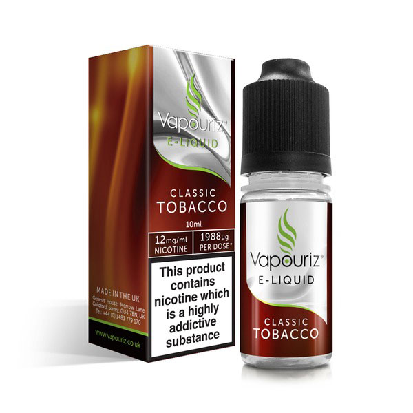 Vapouriz Premium E-liquid 1.2% / 12mg - Classic Tobacco