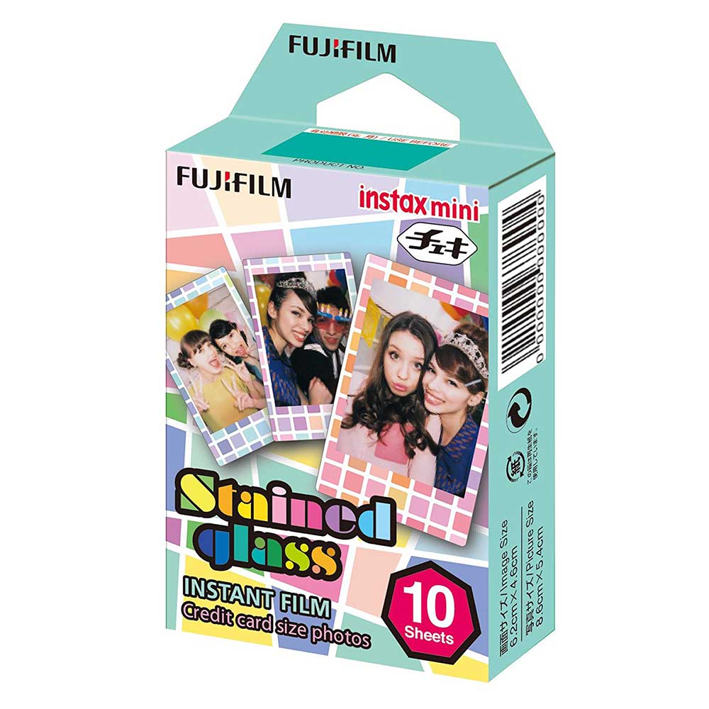 Fuji Instax Mini STAINED GLASS Instant Film for Fujifilm Instax Mini Cameras - 10 Shot Pack