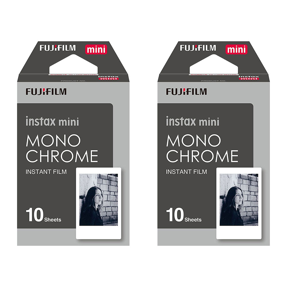 Instax Mini Monochrome BLACK AND WHITE Instant Film - 20 Shot Pack