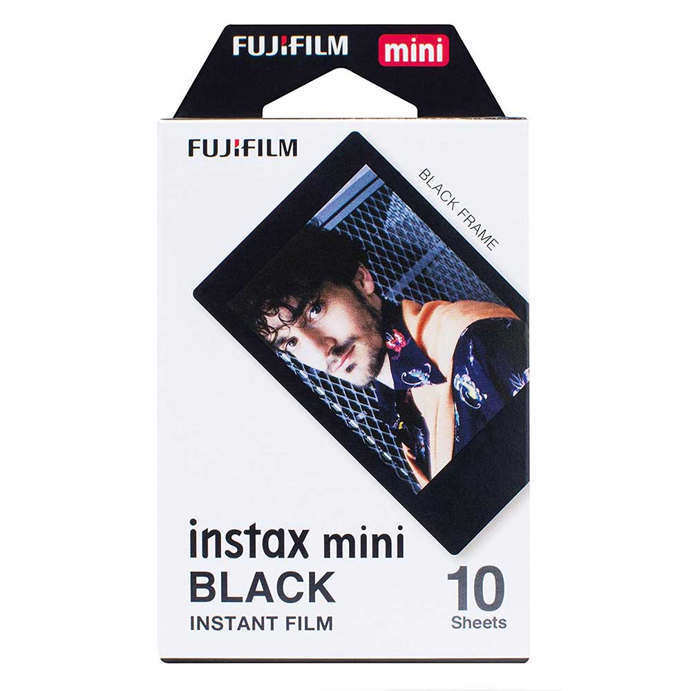 Fuji Instax Mini BLACK FRAME Instant Film for Fujifilm Instax Mini Cameras - 10 Shot Pack