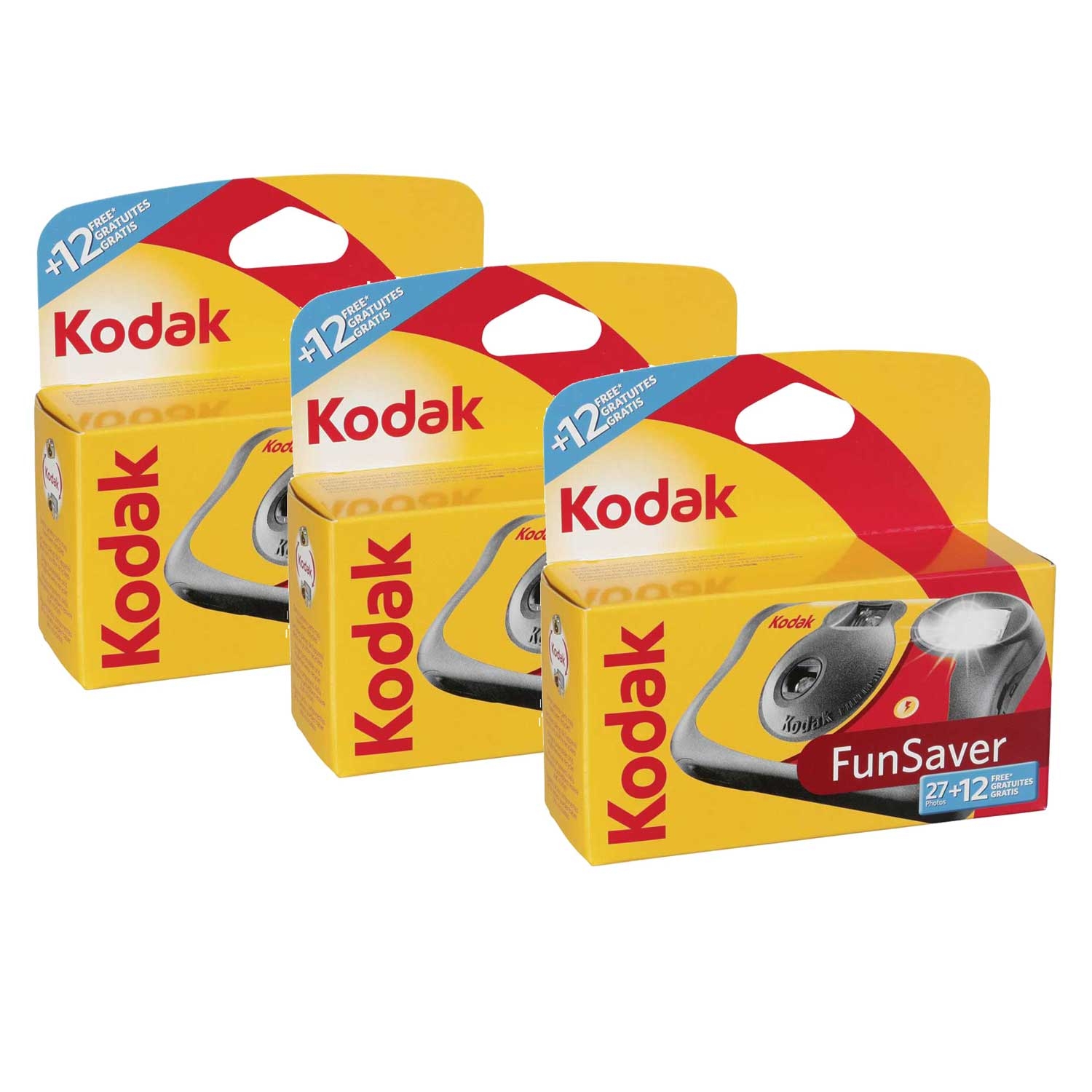 3 Pack of Kodak Fun Saver Disposable Single Use Camera