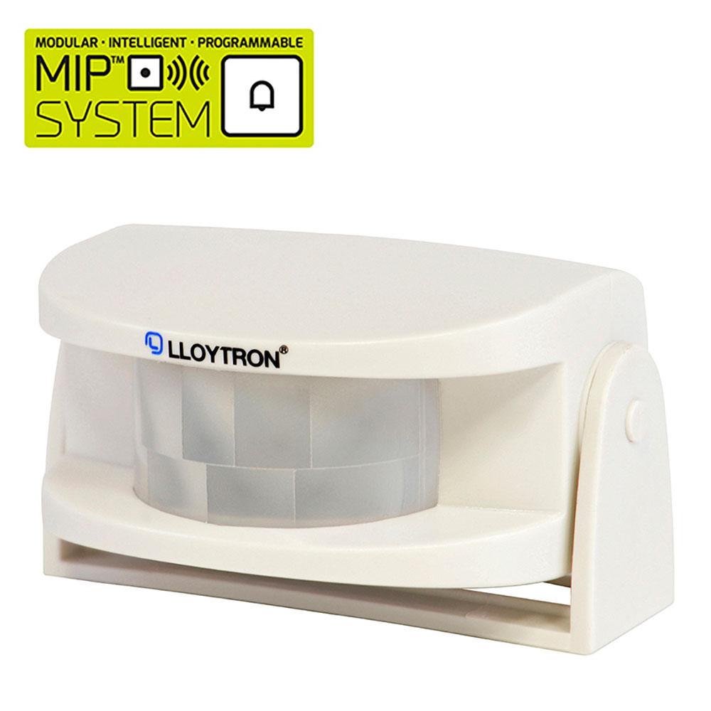 Lloytron Wireless Cordless Door Bell MiP System Accessory - PIR Motion Sensor Transmitter - White