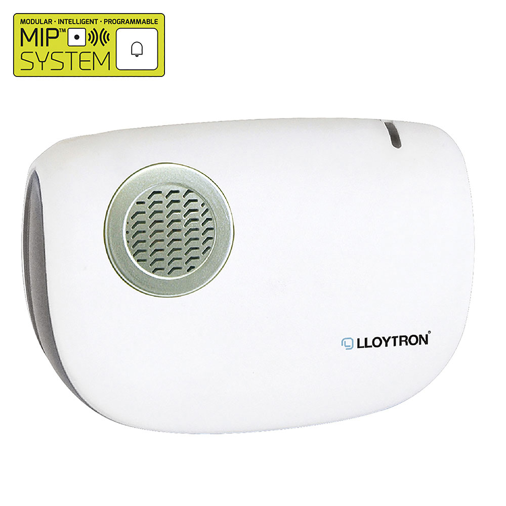Lloytron Wireless Cordless Door Bell MiP System Accessory - Battery Operated 32 Melody Receiver - Wh