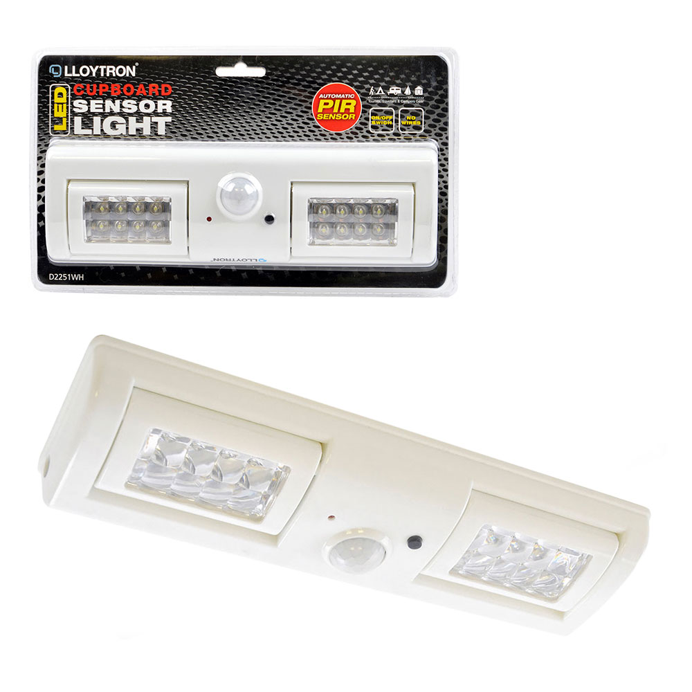 Lloytron 16 x LED Cupboard Sensor Light - White