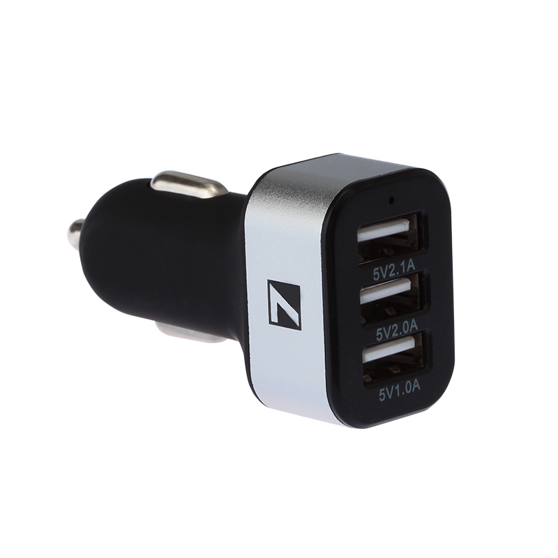 7dayshop 12V Vehicle Cigar to Three Port USB Car Charger / Power Supply - High Output 5.1A