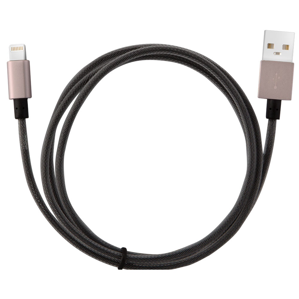 7dayshop MFI Metal Cable For Apple iPhone SE / 7 / 7 Plus / 6 / 6 Plus / 6S / 6 Plus - 1m - Rose Gol