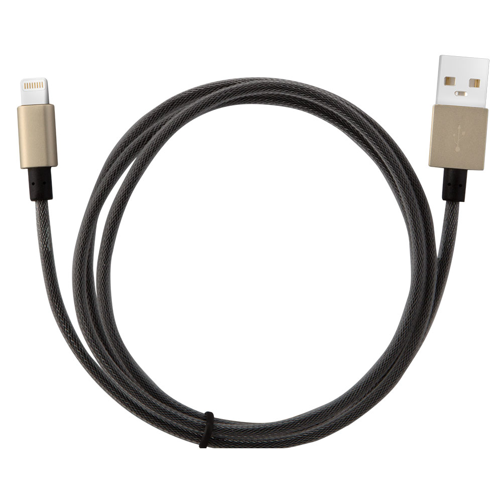 7dayshop MFI Metal Cable For Apple iPhone SE / 7 / 7 Plus / 6 / 6 Plus / 6S / 6 Plus - 1m - Gold