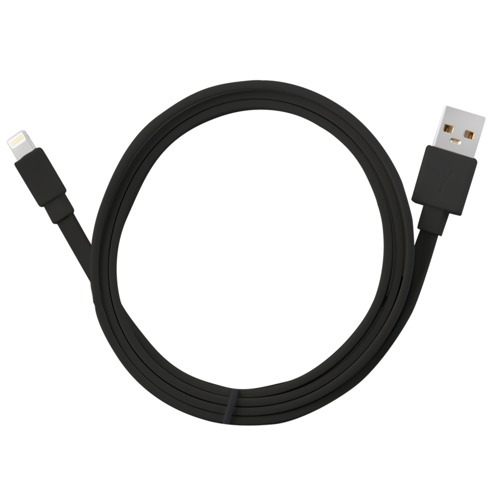 Apple MFI Certified Lightning Sync Data Cable 1Mtr Black For Apple iPhone SE 7 7-Plus 6 6-Plus 6S