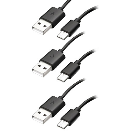 Official Samsung USB Type C Sync and Charge Cable Black 1.2m - EP-DG950CBE - Bulk 3 Pack