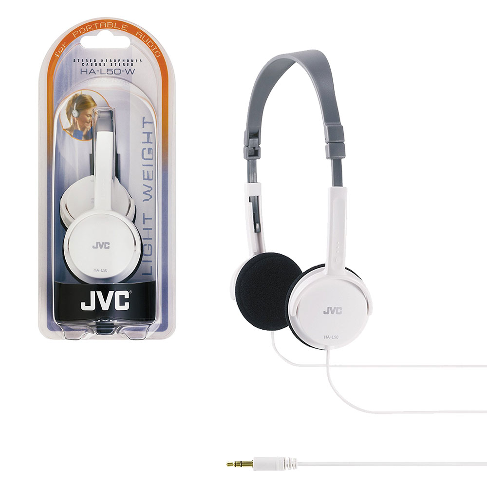JVC Lightweight Foldable Headphones for Apple, Samsung, Smartphones, Tablets, Laptop etc.