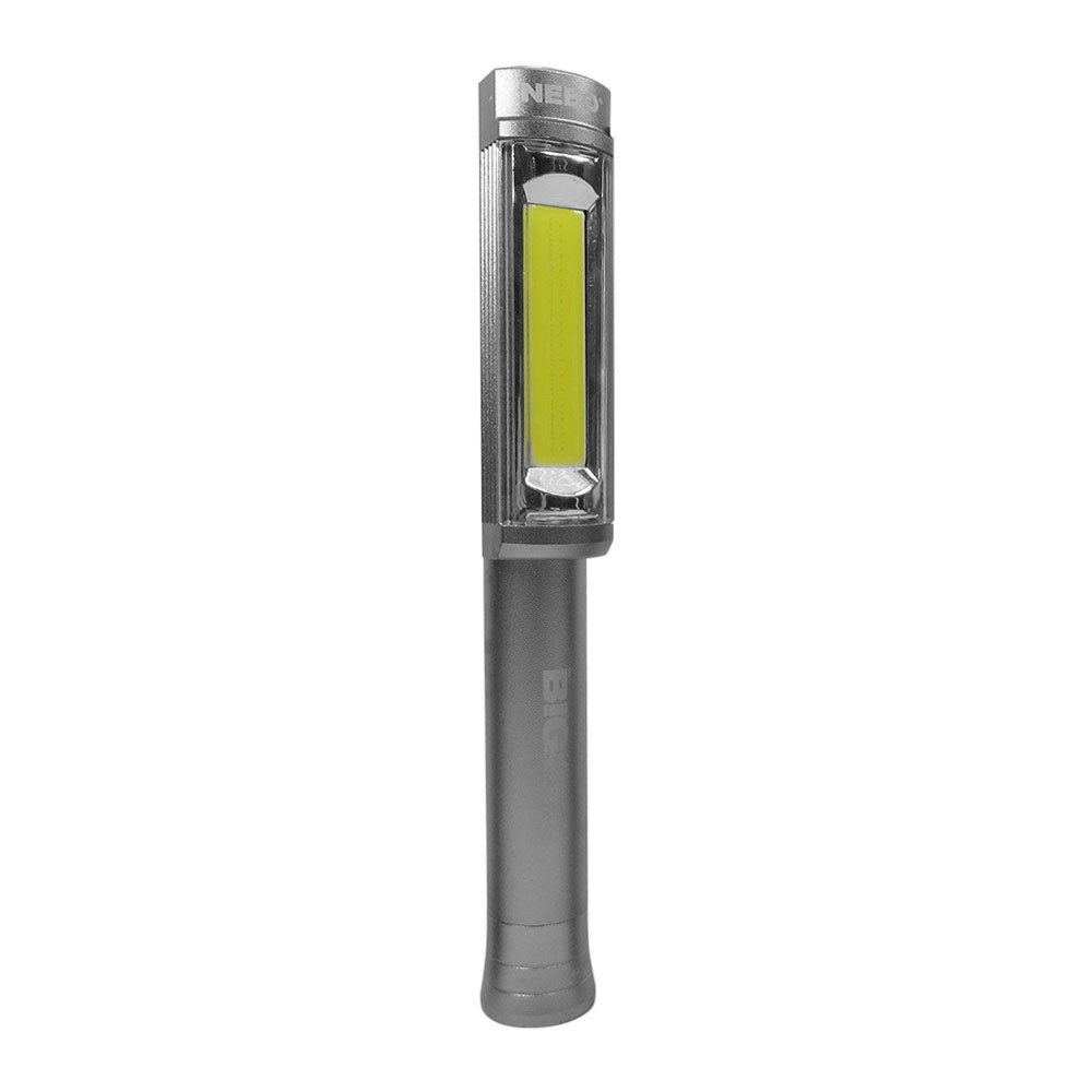 Nebo BIG LARRY COB LED Work Light with Emergency Red Flasher - Silver - Batteries Included