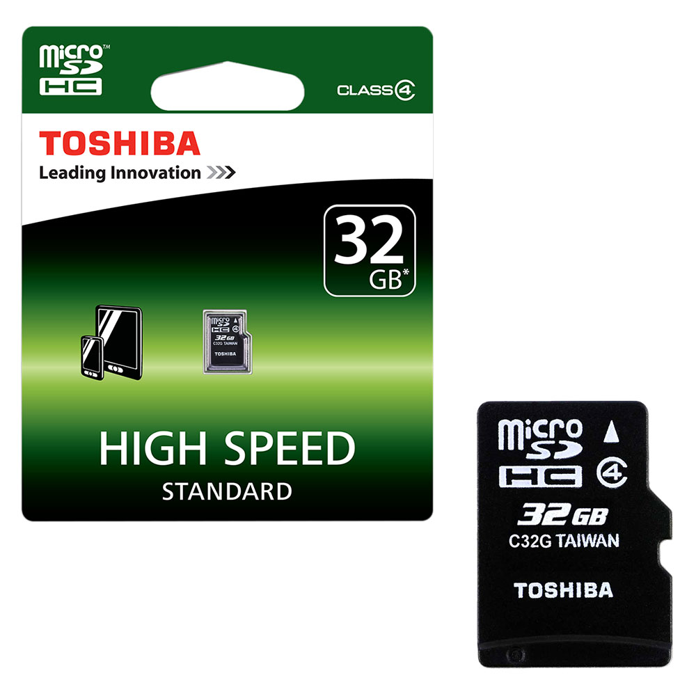 Toshiba M102 Micro SD SDHC Memory Card Class 4 - 32GB